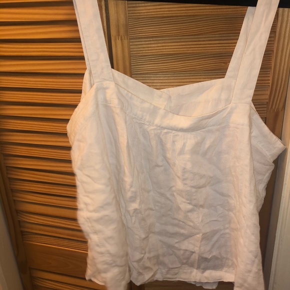 White, button down tank top - Picture 2 of 2